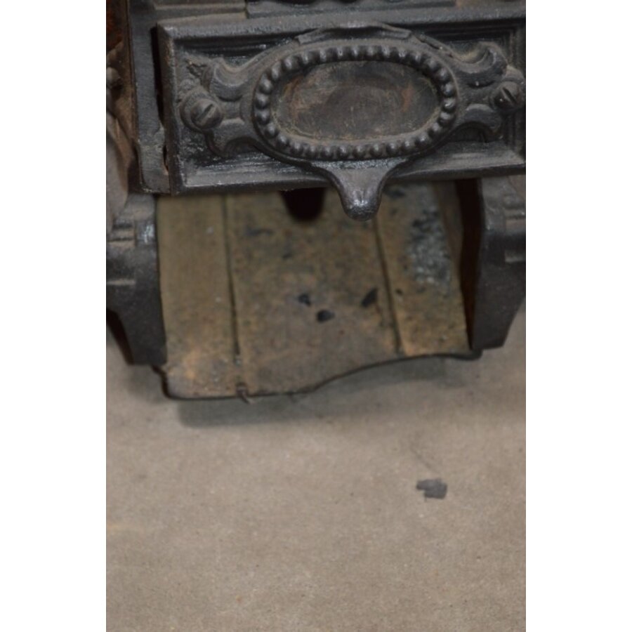 Antiek Salemander kolen kacheltje gietijzer voor decoratie-10