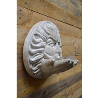 thumb-Betonnen windgezicht Vadertje Storm – wandornament met vogelvoerfunctie-3