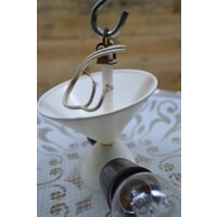 thumb-Jaren 60 plafond hanglamp met vierkante glazen kap-3
