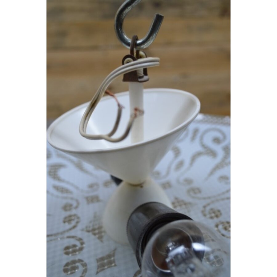 Plafond hanglamp met glazenkap-3