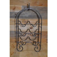 thumb-Vintage metalen flessenrek voor 6 flessen-1