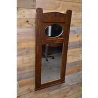 thumb-Spiegel Art-Deco met eikenhouten lijst-5