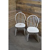 LoodsVol, Tweedehands Spijl stoelen beukenhout wit geschilderd retro