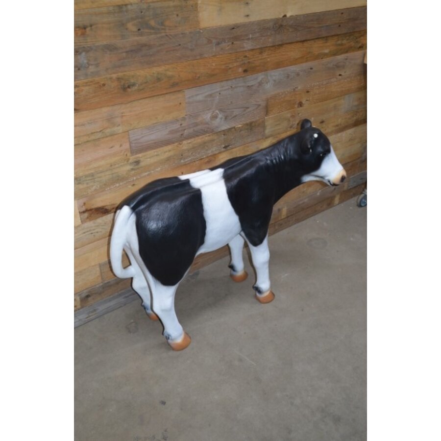 Polyester zwart bont kalf – landelijk tuinbeeld met agrarische uitstraling-4