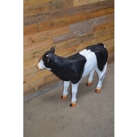 thumb-Polyester zwart bont kalf – landelijk tuinbeeld met agrarische uitstraling-5