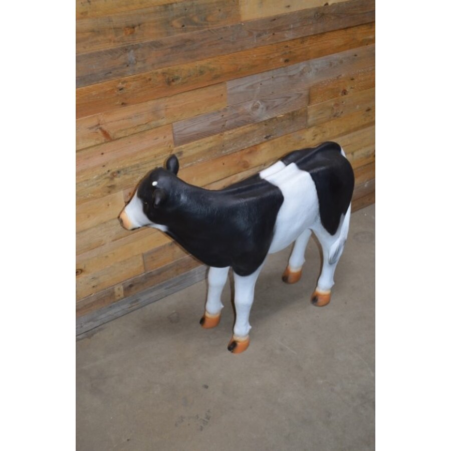 Polyester zwart bont kalf – landelijk tuinbeeld met agrarische uitstraling-5