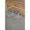 LoodsVol, Tweedehands Vintage wit metalen frame voor bijzettafeltje