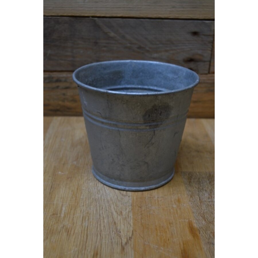 Metalen verzinkt potje-1