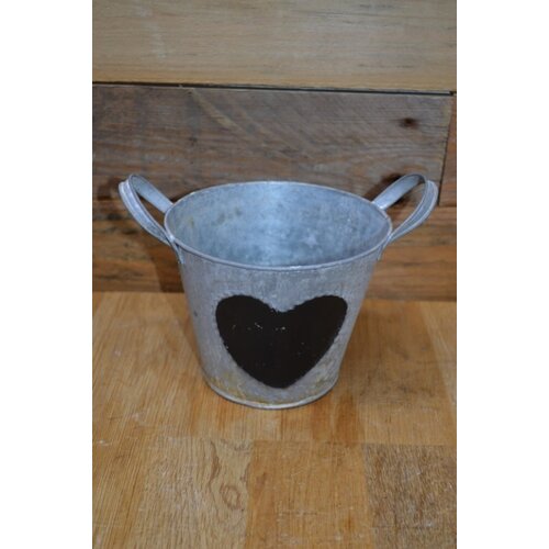 Zinken pot met hartje 