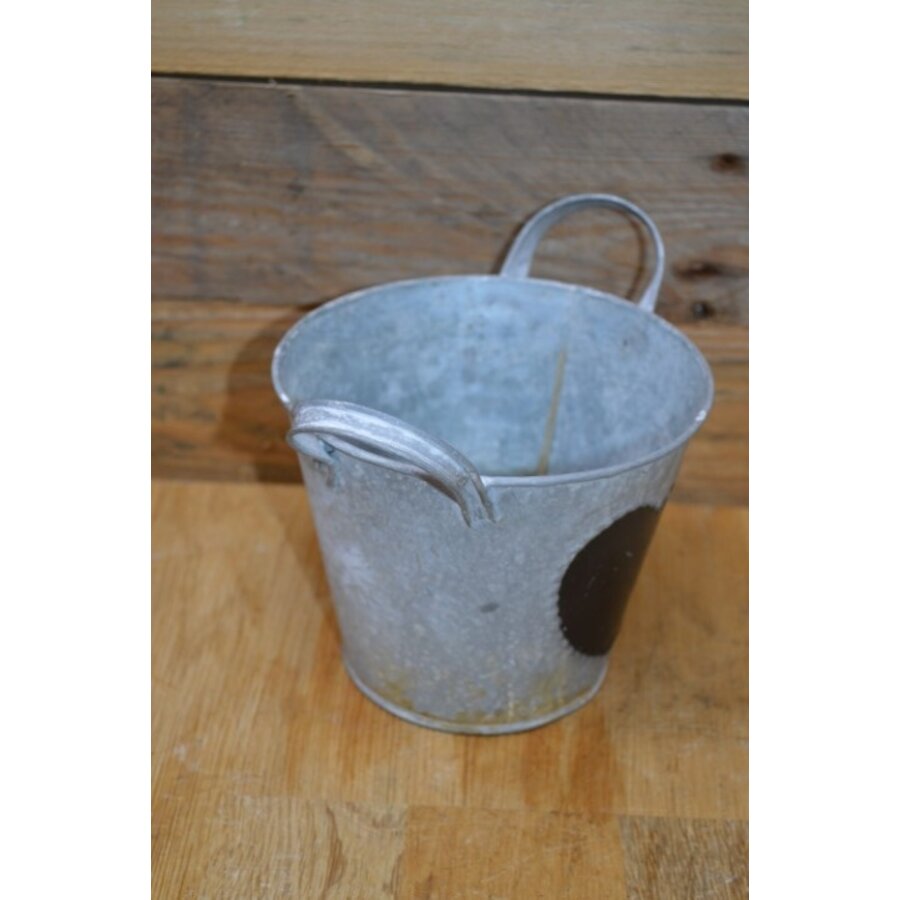 Zinken pot met hartje en handvaten-2