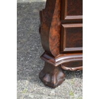 thumb-Tweedelige wandkast met notenhout fineer en laden-6