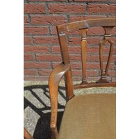 thumb-Klassieke Georgiaaanse stijl mahoniehouten stoeltjes 3 stuks-7