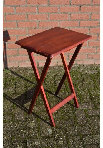 Bijzettafeltje opklapbaar van hout 