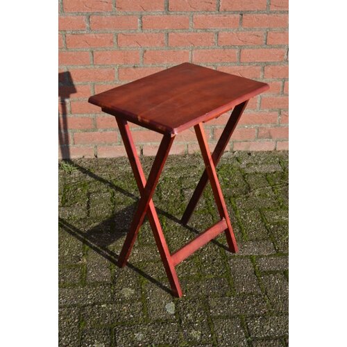 Bijzettafeltje opklapbaar van hout 