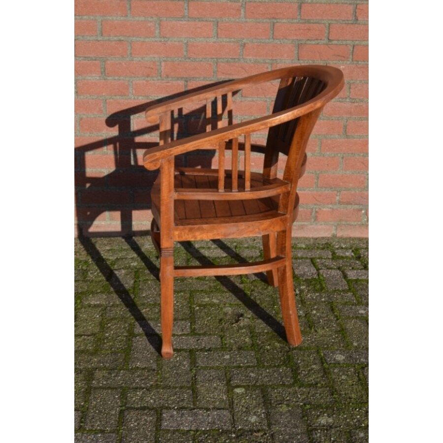Armstoel van massief teakhout-5