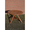 LoodsVol, Tweedehands Ronde boeren keukentafel met klapblad en driepoot