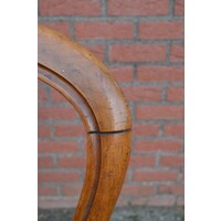 thumb-Antieke Louis Philippe stoel met biezen zitting-4