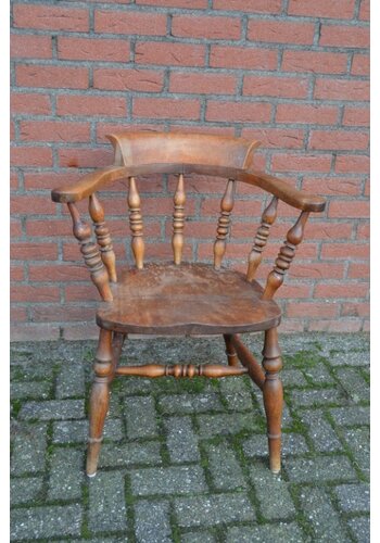 Captain chair mahoniehout antiek 