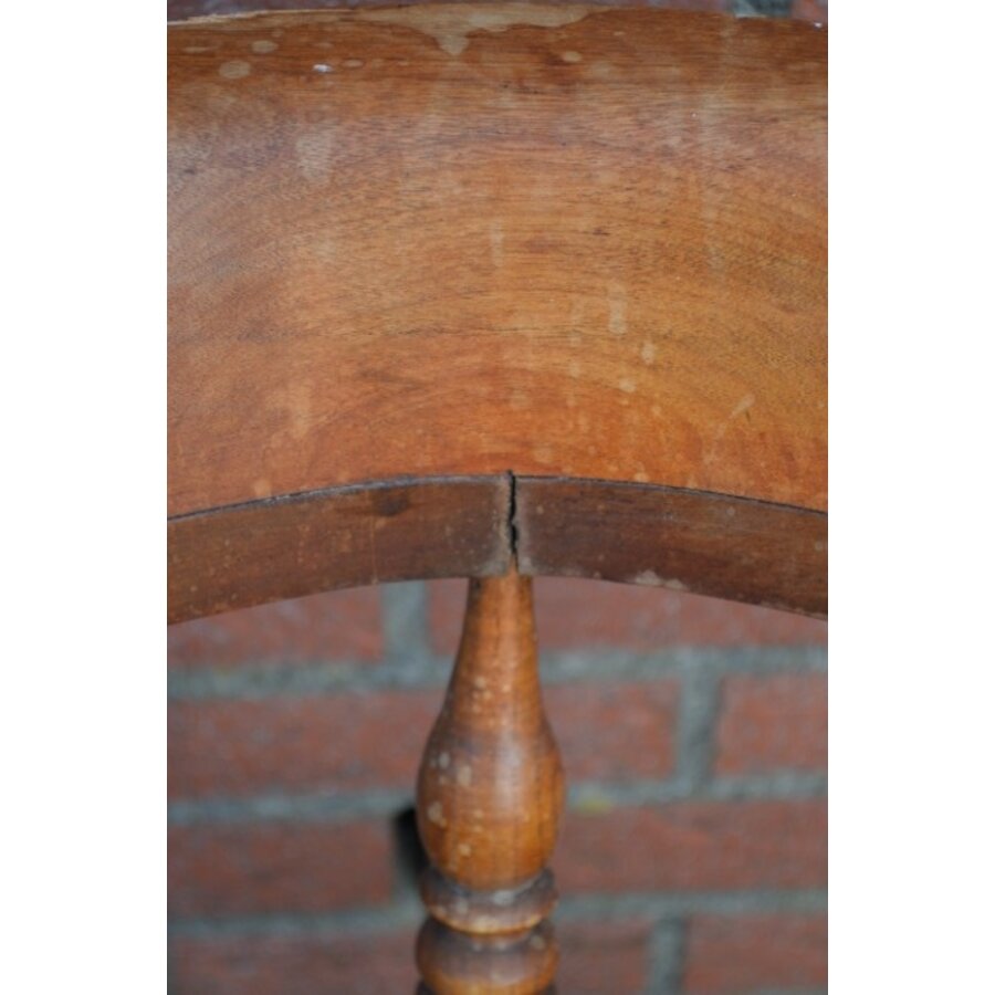 Antieke Engelse Captain Chair van mahoniehout circa 1880-3
