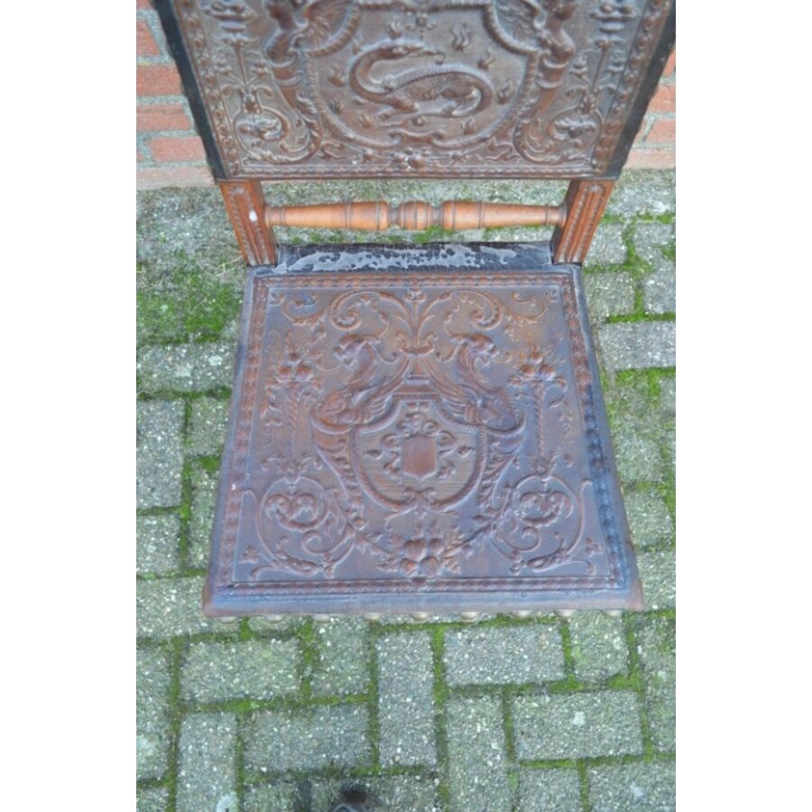 Eiken stoeltje antiek-4