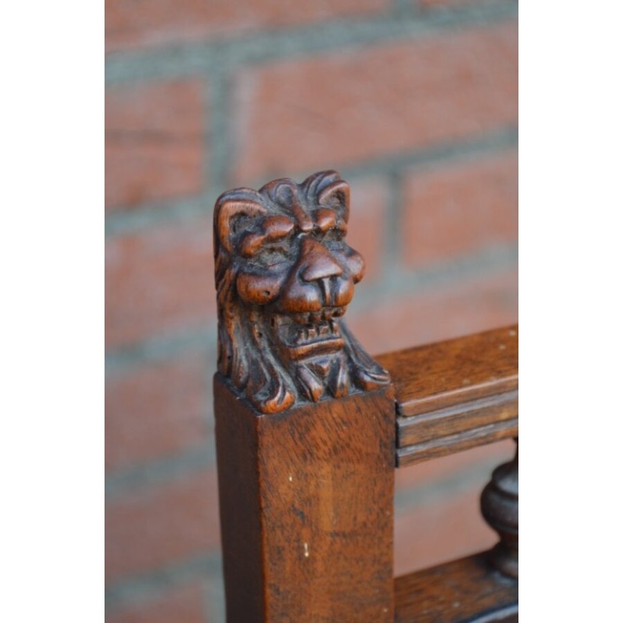 Eiken stoeltje antiek-5