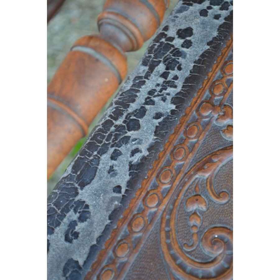 Eiken stoeltje antiek-6