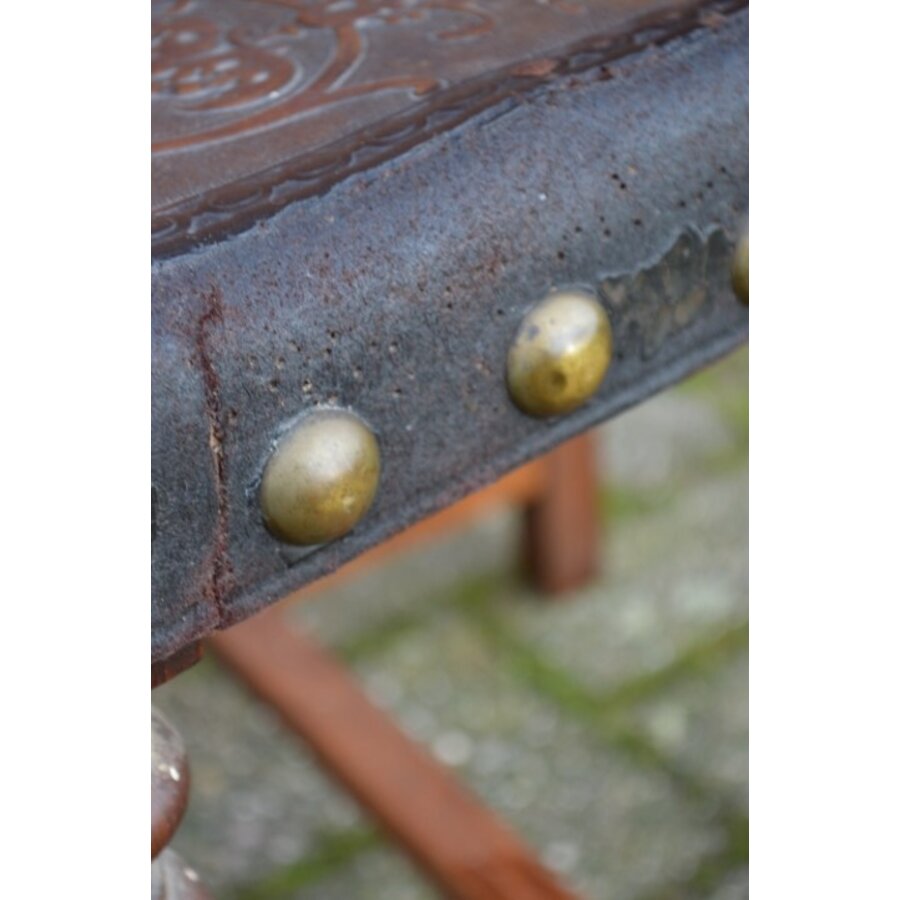 Eiken stoeltje antiek-9