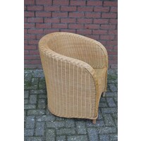 thumb-Elegante kuipfauteuil van fijn gevlochten rotan met armleuningen-3