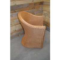 thumb-Comfortabele kuipfauteuil van gevlochten rotan met brede armleuningen-3