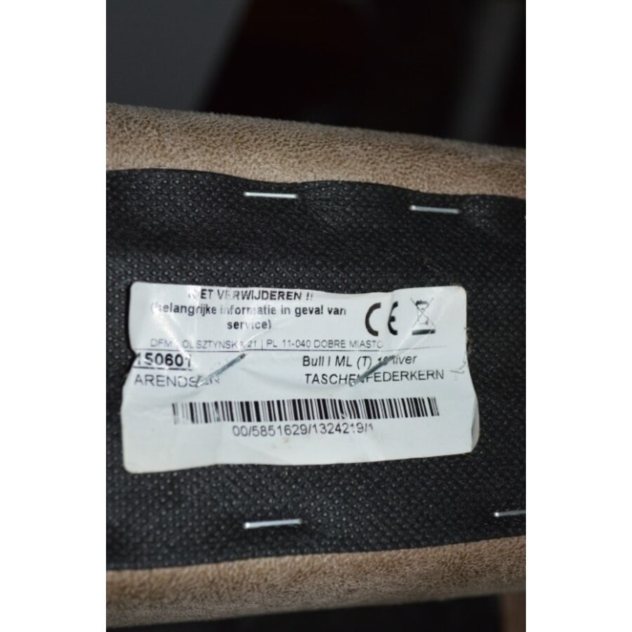 Moderne fauteuil taupe licht bruin-6