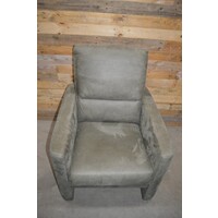 thumb-Moderne design fauteuil in olijfgroen PU-leer met pocketvering zitting-2