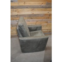 thumb-Moderne design fauteuil in olijfgroen PU-leer met pocketvering zitting-5