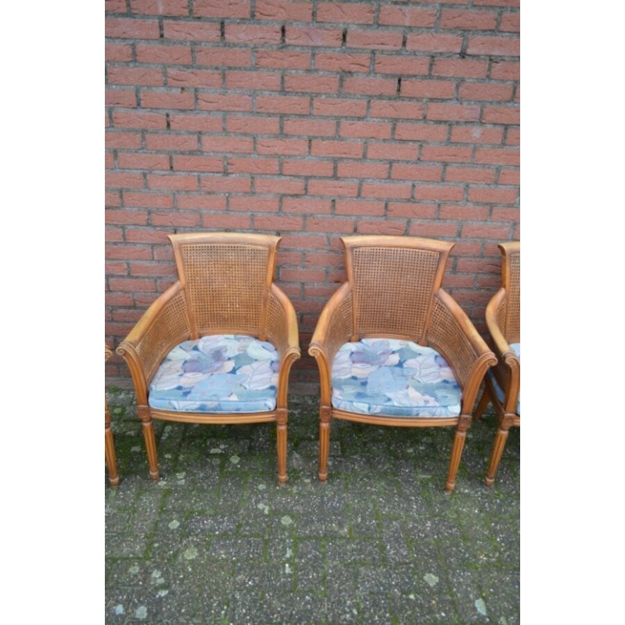 Art Deco armstoelen met dubbel webbing  5 stuks-3