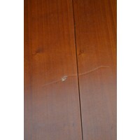 thumb-Uitschuifbare ronde kersenhouten eettafel op klassieke kolomvoet-5