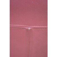 thumb-Bordeaux rode leren stoelen met houten poten set van 4-7