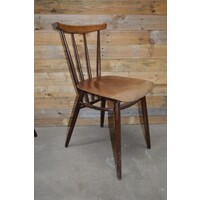 thumb-Retro houten stoelen met spijlen set van 2-10