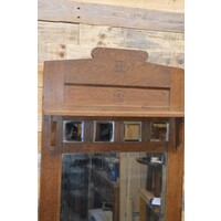 thumb-Lijst oud eiken met facet geslepen spiegel-2