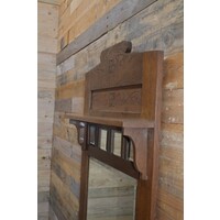 thumb-Lijst oud eiken met facet geslepen spiegel-6