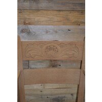 thumb-Eiken armfauteuil met biezen zitting gezandstraald-3