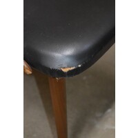 thumb-Retro stoeltje teak met zwarte bekleding-4
