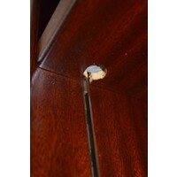 thumb-Grote vintage mahonie gefineerde systeem wandkast – circa 1980-5