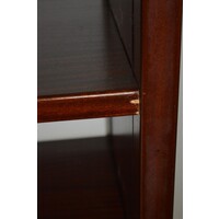thumb-Grote vintage mahonie gefineerde systeem wandkast – circa 1980-7