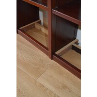 thumb-Grote vintage mahonie gefineerde systeem wandkast – circa 1980-8