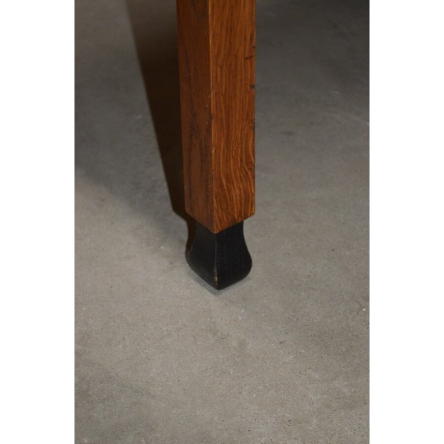 Antiek art nouveau eiken tafeltje-3