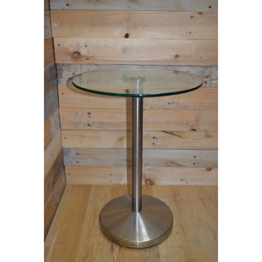 Design rond bijzettafeltje met glazen blad-4