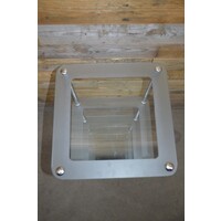 thumb-Modern chromen badkamerrek met 3 glazen legplanken-5
