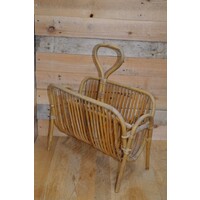 thumb-Vintage rotan tijdschriftenrek uit de jaren 60-1