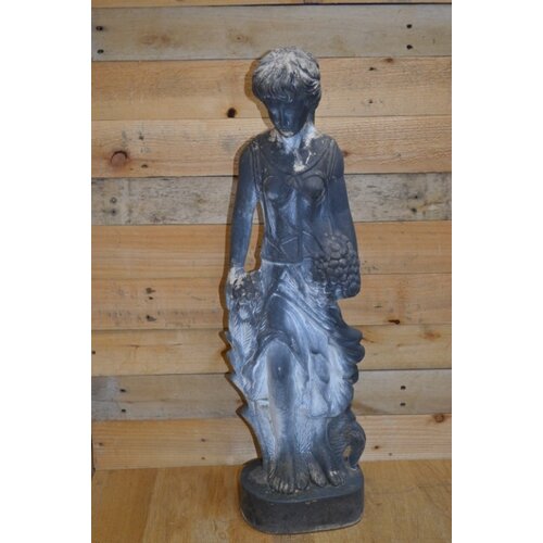 Polyester beeld Romeinse vrouw met bloemen 