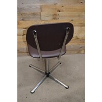 thumb-Vintage Souderop design bureaustoel van skai leer – Jaren 60-4