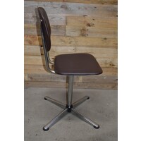 thumb-Vintage Souderop design bureaustoel van skai leer – Jaren 60-6